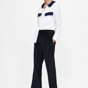 Zara Contrast Blouse